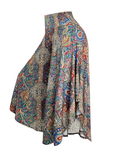 Verdusa Women's Plus Size Boho Vacation Paisley Tribal Pants Vintage Wide Leg Baggy Flowy Pants4