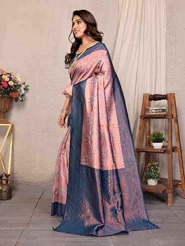 Image of Avantika Fashion Women's Kanjivaram Style Soft Silk Banarasi Sarees With Blouse Piece For Women