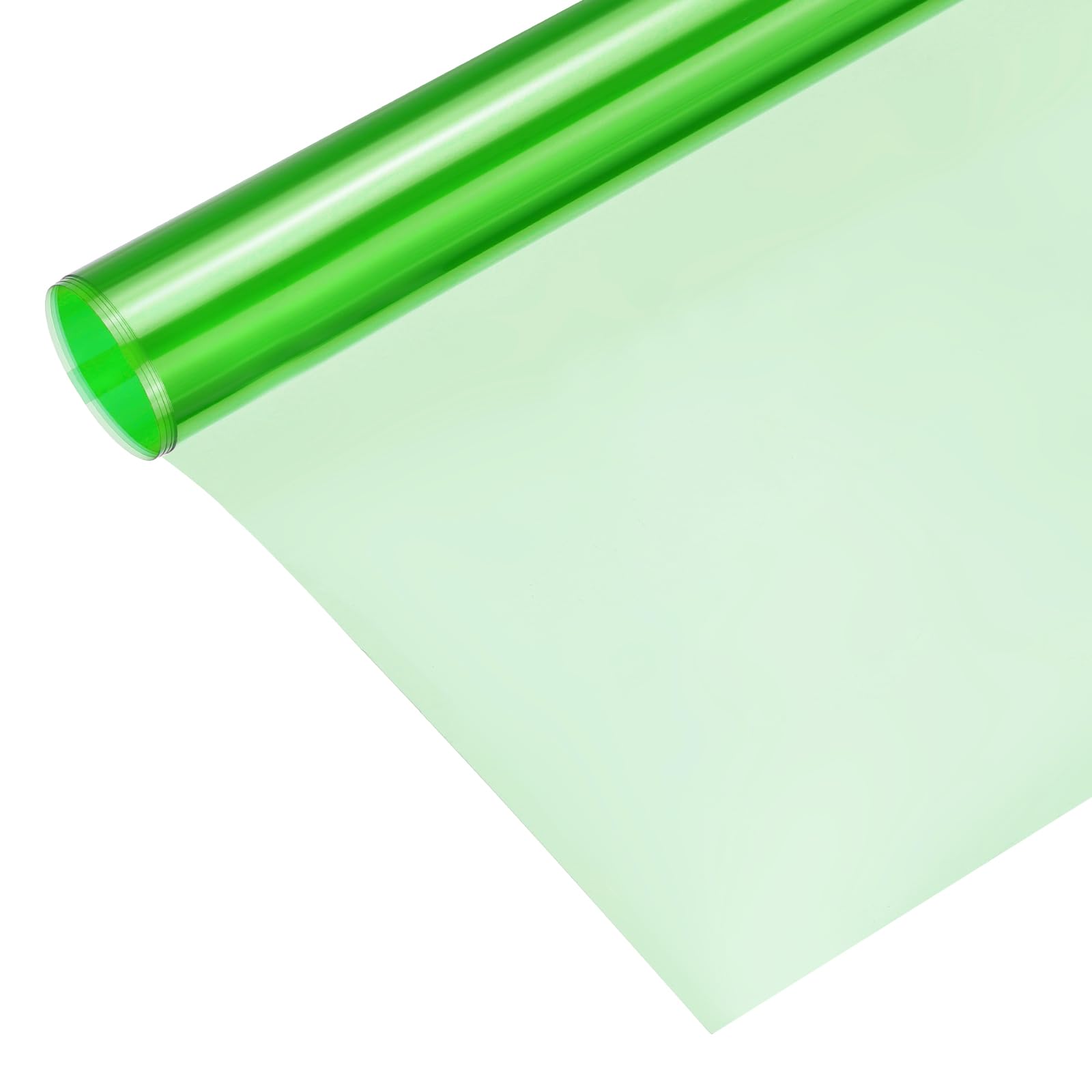 QUARKZMAN Filtro De Color Gel Papel Película PVC 100x100cm Verde Claro para Foto Estudio Luz Roja