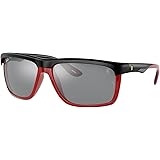 Ray-Ban Unisex Rb4363m Scuderia Ferrari Collection Aviator Sunglasses