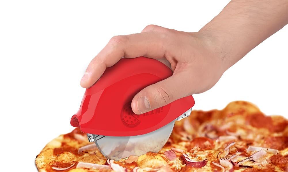 Prepara Premium Pizza Cutter, 4.62 Inch, Red