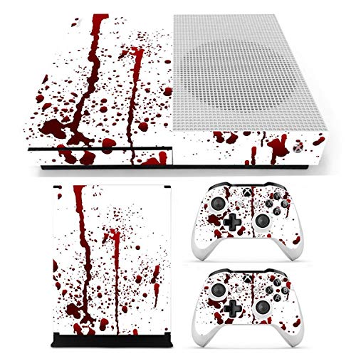 C-FUNN Peau Sanglante Stickers Autocollants Cover pour Xbox One S Console De Jeu Et 2 Contrôleurs