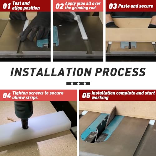 image for FixlyFido Crosscut Sled for Table Saw - Premium UHMW Plastic - 3/4