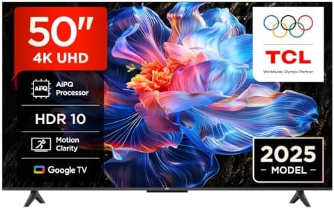 TCL 50V6C 50 Inch Direct LED TV, 4K HDR TV, Smart TV Using Google...