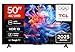 TCL 50V6C 50 Zoll Direct LED TV, 4K HDR Fernseher, Smart TV mithilfe von Google TV (Dolby Audio, Motion Clarity, Kompatibel mit Google Assistant)