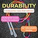 Beaded Kids Exercise Jump Rope - Segmented Skipping Rope for Kids - Durable Shatterproof Outdoor Beads - Light Weight and Tangle Free Exercise Training - Adjustable Jump Rope for Fitness - 7ft