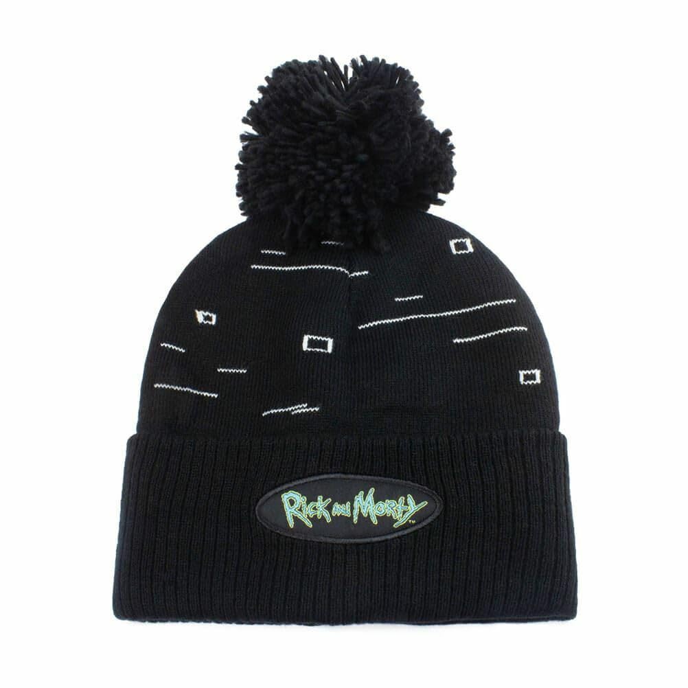 Heroes Inc. Rick and Morty - Pixel Print (Beanie Pom) One Size