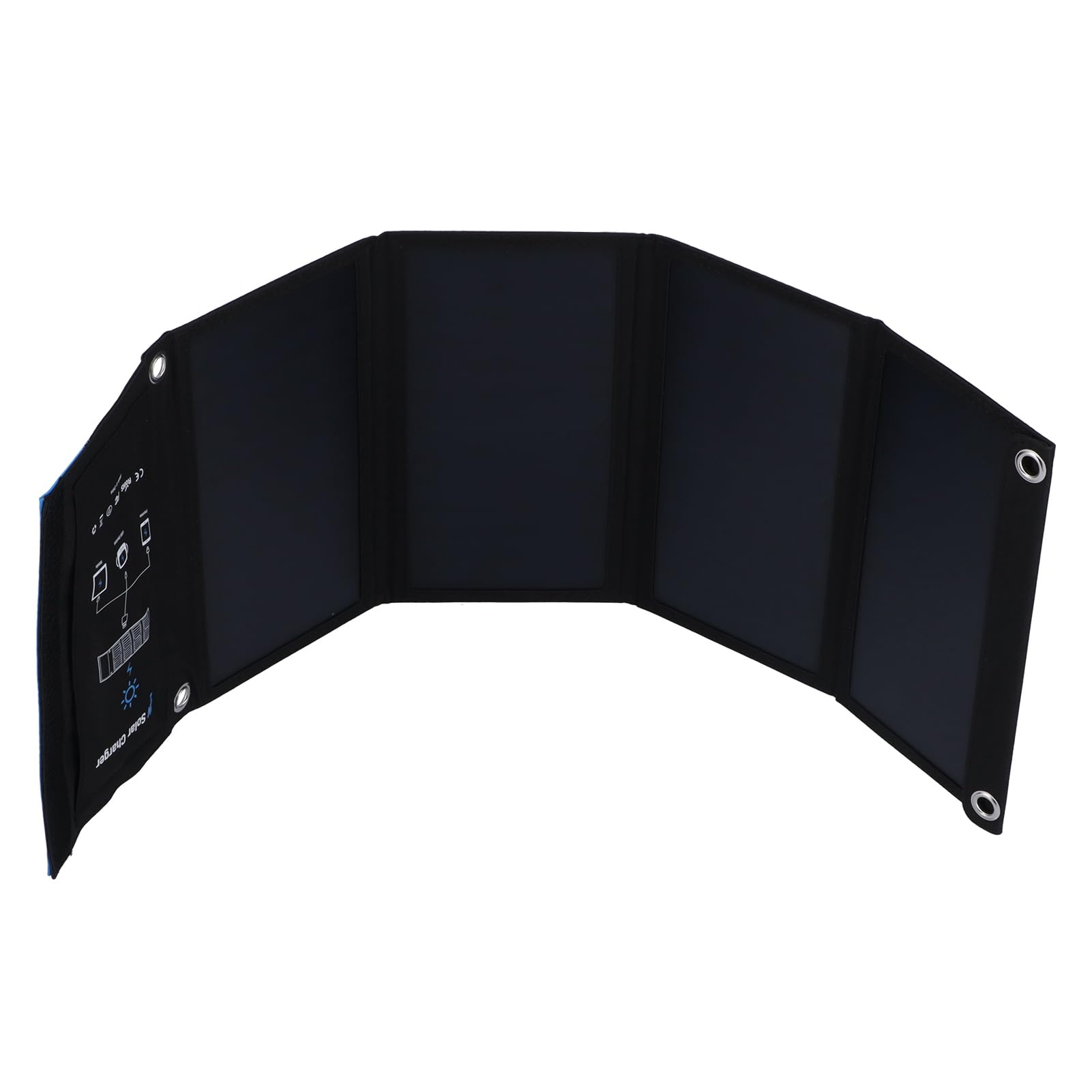 Panel de Cargador Solar DC 5V 28W Panel de Cargador de teléfono Solar Plegable portátil para teléfonos móviles Camping y Viajes