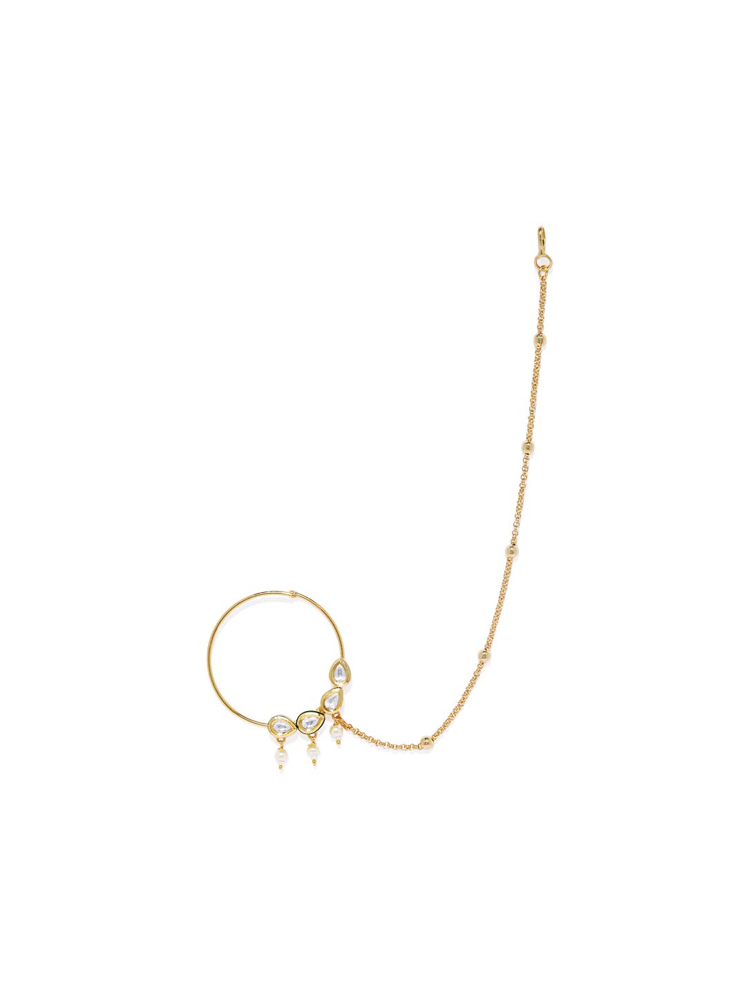 See full amazon price history chart for ACCESSHER Vilandi Kundan Gold Nose Ring With Chain Indian Bollywood AD Nose Ring/Nath with Pearl Layered Chain for Women Padmavati Jewelry ACCESSHER Vilandi Kundan Gold Nose Ring With Chain Indian Bollywood AD Nose Ring/Nath with Pearl Layered Chain for Women Padmavati Jewelry (B07Q4JHSL7) Amazon Price History, Amazon Price Tracker