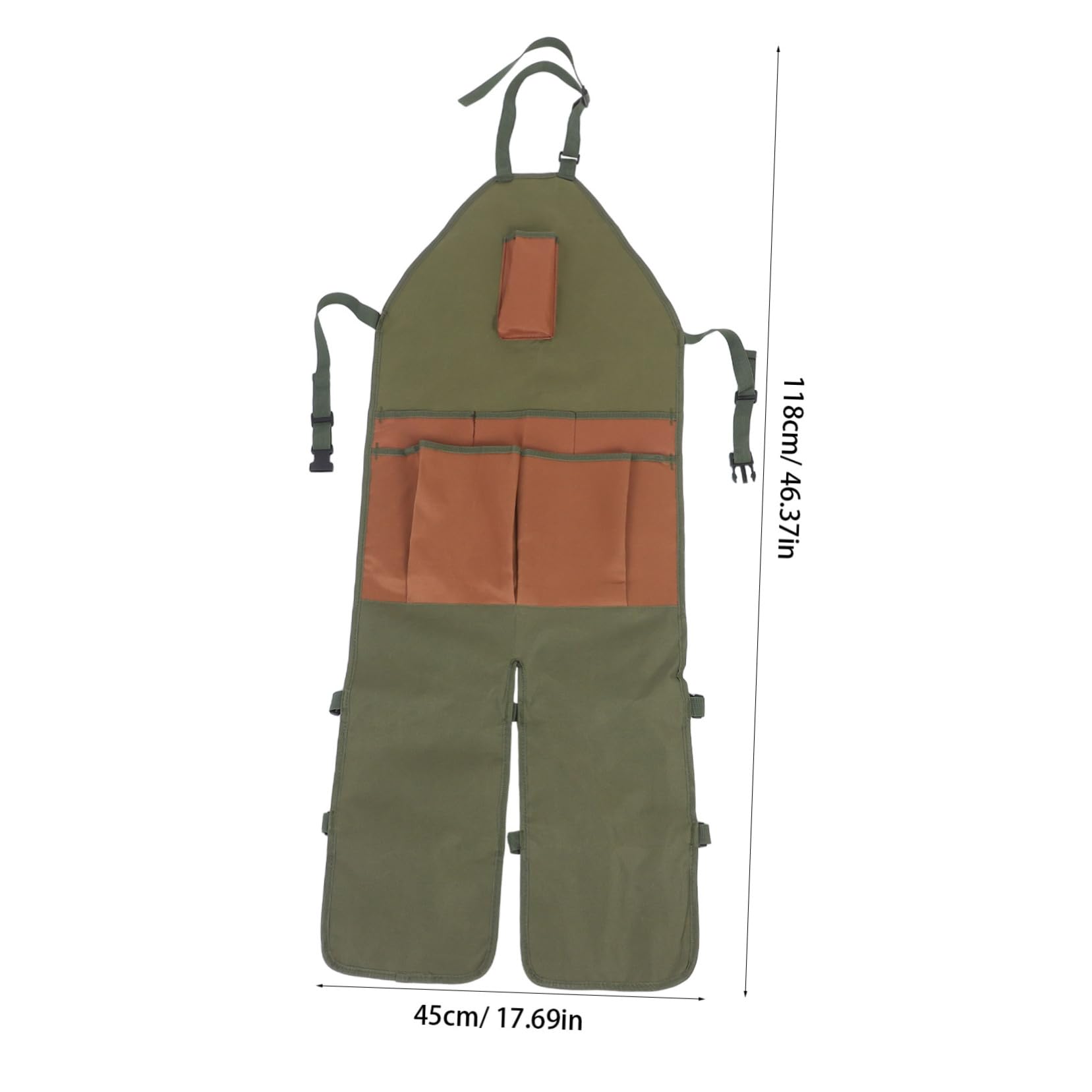 SOLUSTRE Delantal de Jardín Unisex de Tela Oxford con Múltiples Bolsillos, Protección Excelente contra Agua y Residuos, Adecuado para Pintura y Trabajo en Exteriores