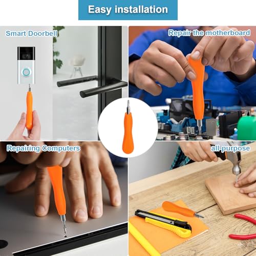 Image of Doorbell Screwdriver Replacement for WiFi Password Reset and Battery Change, Torx T6 T15 Bit Screwdriver for Doorbell (Pack of 3)