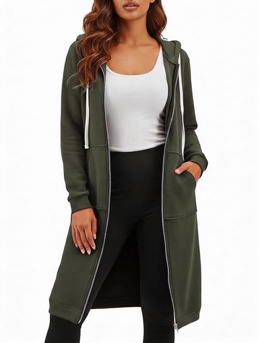 DUOYANGJIASHA Womens Hoodies Zip Up Sweatshirts Oversized 2026