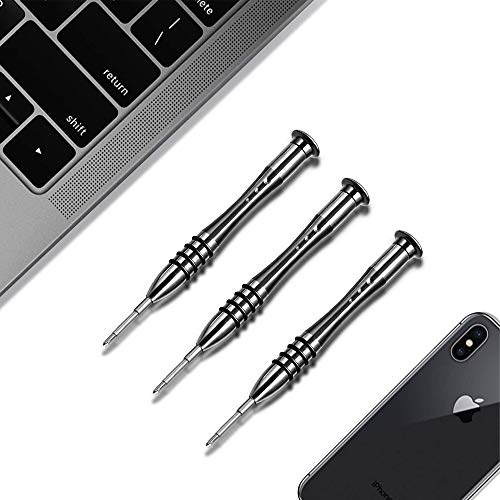 MMOBIEL Professional 3 Pcs Repair Screwdriver Toolkit Set for iPhone and Macbook Pro/Air with Retina incl P5 1.2 mm Pentalobe 5 pointed Star, T5 Torx and PH000 Philips 1.5 mm