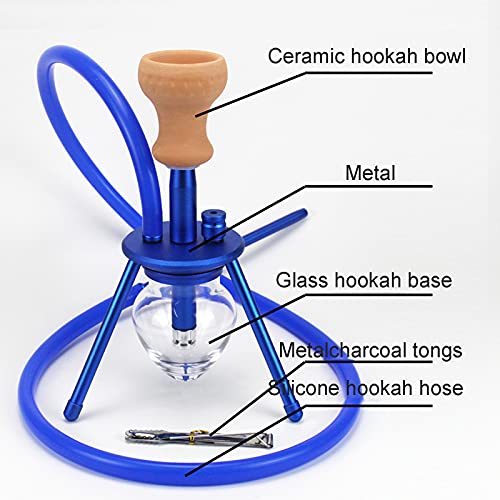 DBGA Mini Shisha Set, Wasserpfeife Reise Shisha Set Komplett, Shisha ist Tragbar und für Reisen Geeignet, 3 Farben… – Bild 4
