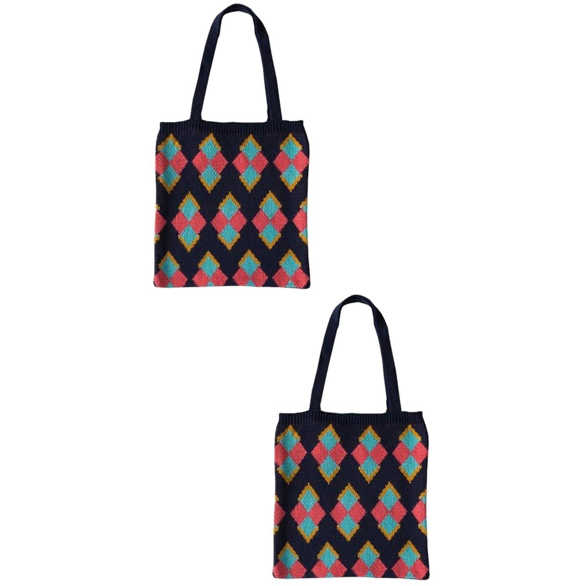 SHERCHPRY 3 Piezas Bolso De Ganchillo Bolso De Hombro De Ganchillo Mochila o Para Las Mujeres Mujer o De Lona o De La Mochila De Las Mujeres os Tejidos Para Las