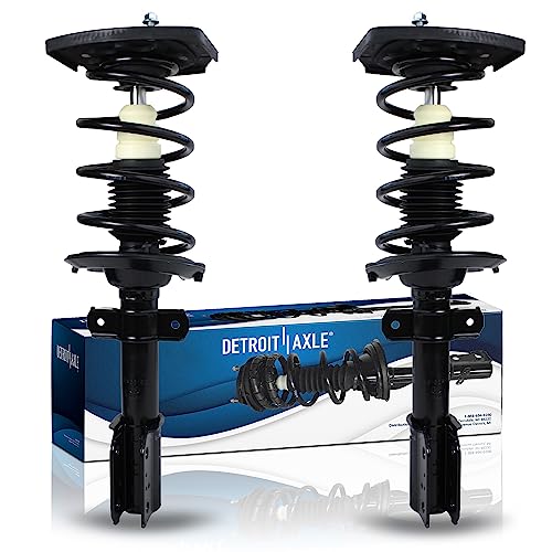 Detroit Axle - Rear 2pc Struts for 97-03 Pontiac Grand Prix, 97-05 Buick Century 97-04 Regal, 2 Struts & Coil Spring Assembly 1997 1998 1999 2000 2001 2002 2003 Replacement