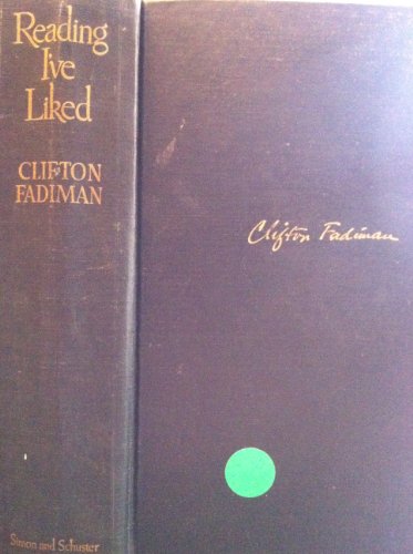 Reading I'Ve Liked; a Personal Selection Drawn ... [Unknown] B000KA3CIW Book Cover