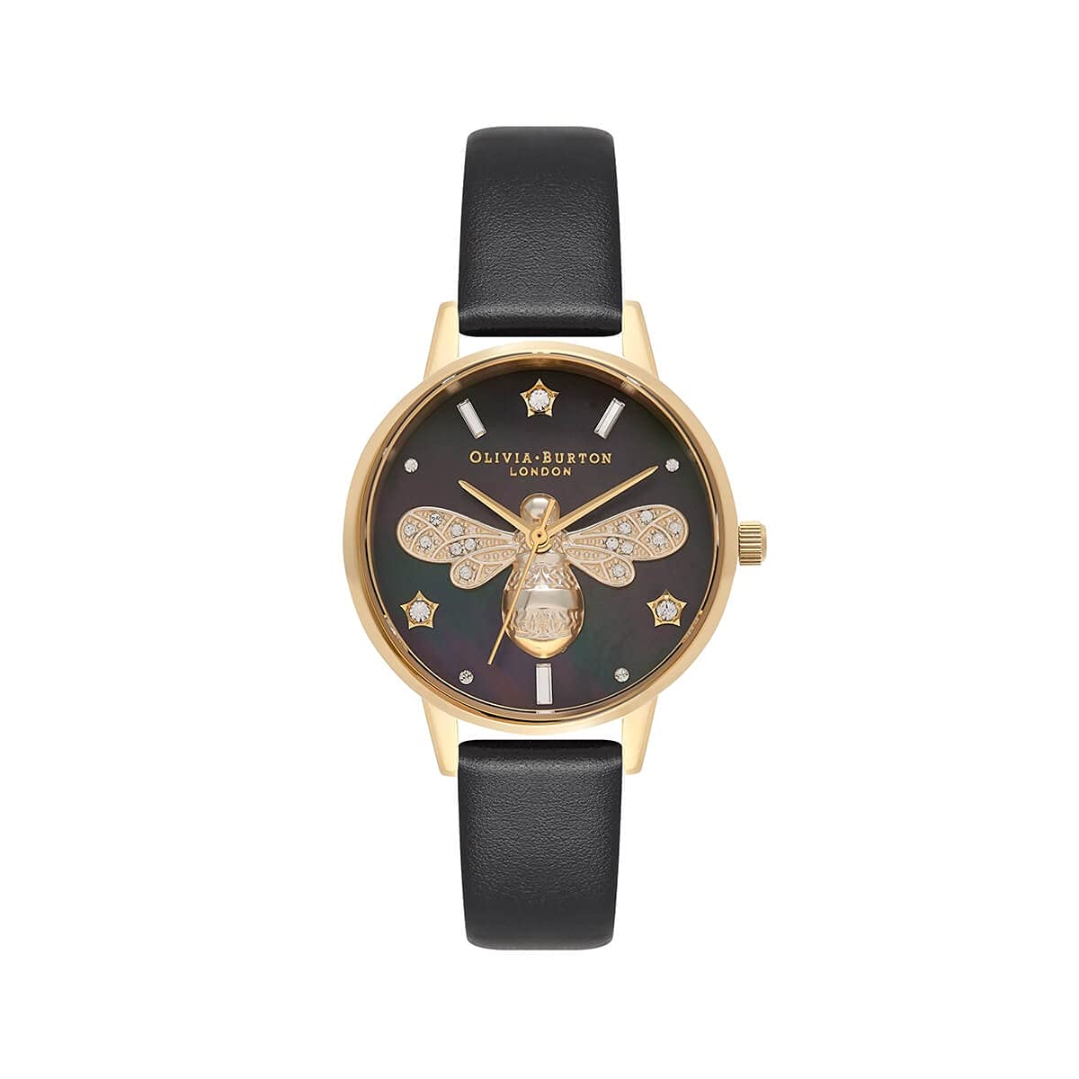 Olivia burton Sparkle Bee Analog Black Dial Womens Watch-OB16GB08 (B092224BLH) Amazon Price History, Amazon Price Tracker