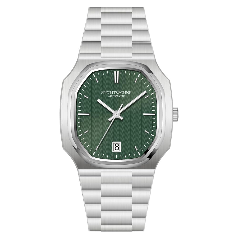 SPECHT&SOHNEWatches for Men 38MM Rare Elegant Automatic Mechanical Watch Stainless Steel Sapphire Crystal Waterproof