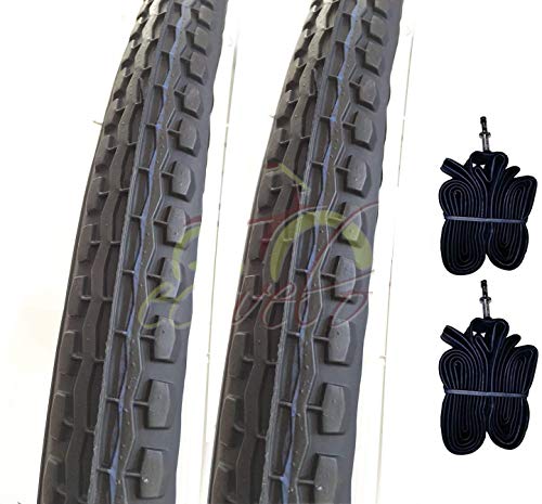 Pneus Bianconeri 24 x 1,75 et chambres à air pour vélo de ville Graziella