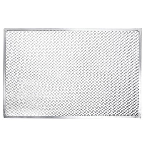 Hubert Pizza Screen Rectangular Aluminum Seamless Rim - 24"L x 16"W