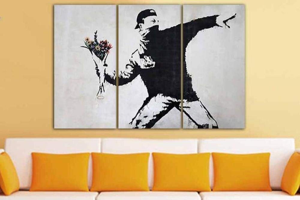 Impresión de lienzo pared arte 3 piezas con acabado Giclée de galería