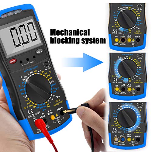 Annmeter An-770 Multimeter - 20H Induction Tester, Ac/Dc Voltage Current Resistance Capacitance Frequency Meter, W/ Continuity Temp Measurement, Auto Backlight #TOP1
