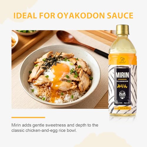 image for Soeos Mirin, Japanese Cooking Wine, 16.9 fl oz, Authentic Natural Suga