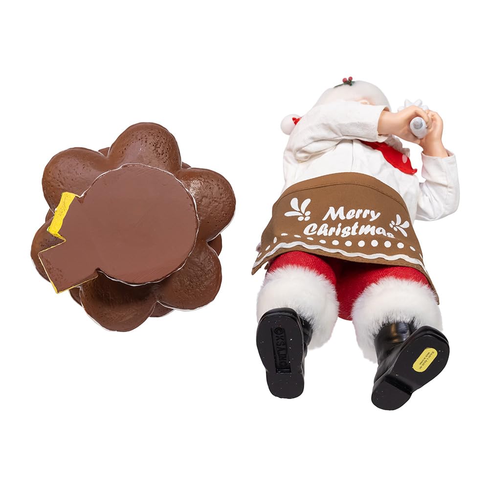 Kurt Adler Fabriché Lot de 2 sapins à Pain d'épices en Forme de Père Noël 26,7 cm