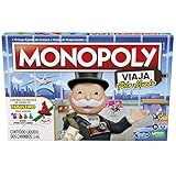 Monopoly Viaja por el Mundo - Juego de Mesa para Toda la Familia y niños a Partir de 8 años - Incluye peones-cuños y Tablero de borrado en seco