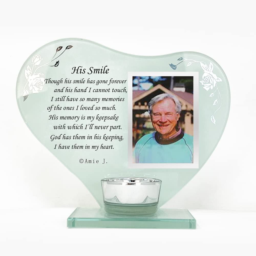 Cornice Portafoto Commemorativa In Acrilico Personalizzata (20x25 Cm) | Regalo Per Lutto Con Doppio Pannello E Supporto