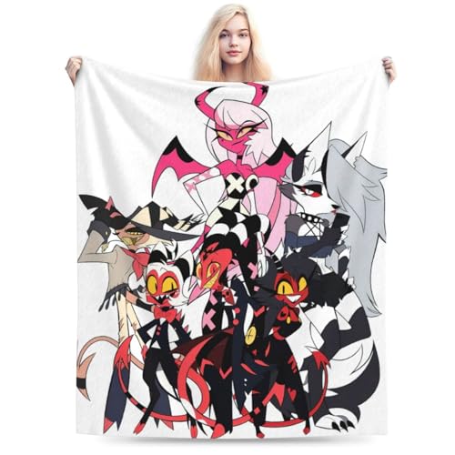 ヘルヴァ・ボス 毛布 ブランケット 大判 フリーサイズ 暖かい 軽量 ふわふわ 一人用 ソファ ベッド オフィス 膝掛け 洗える 秋冬50"x40"