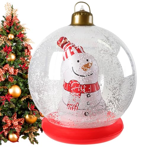 Grandes boules de Noël gonflables : la solution pour une décoration extérieure facile