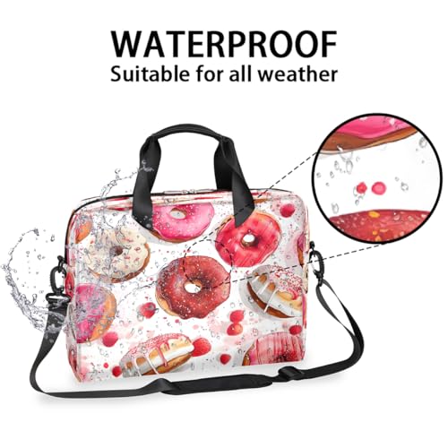 Maletín para laptop 15.6-16" diseño Donuts resistente al agua miniatura 2