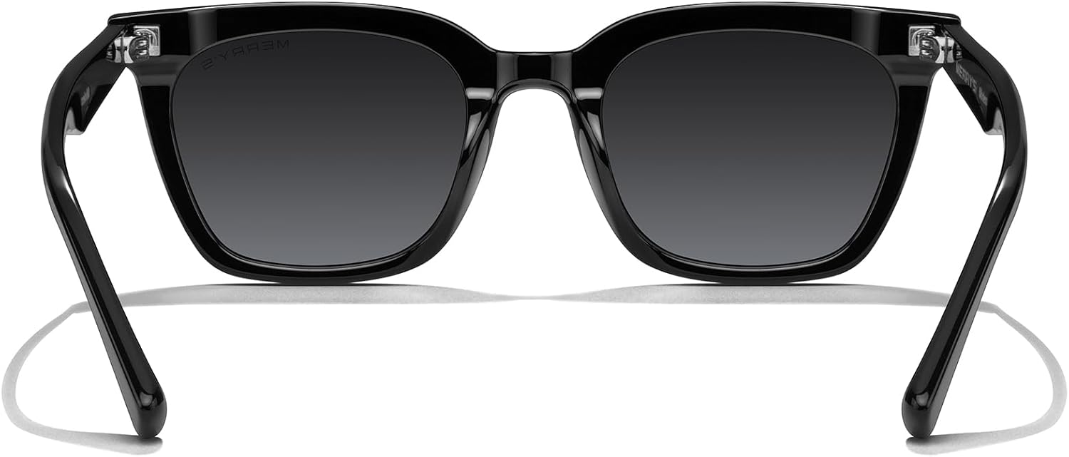 MERRY'S Modern Men Women Acetate Square Polarized UV400 Sunglasses S6193