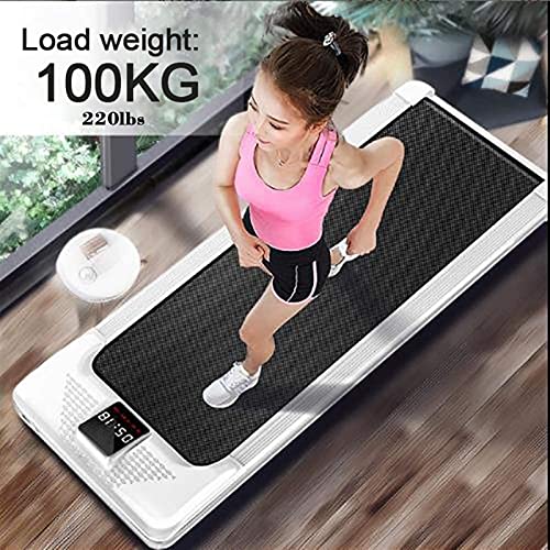 Caminadora plegable portátil con ruedas, pantalla LED miniatura 4