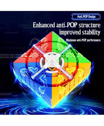 Image of MoYu Megaminx 3D Speed Cube, Stickerless Dodecahedron Puzzle Cube, 72mm, Smooth Turning ABS Brain Teaser Toy for Kids and Adults (7X7)