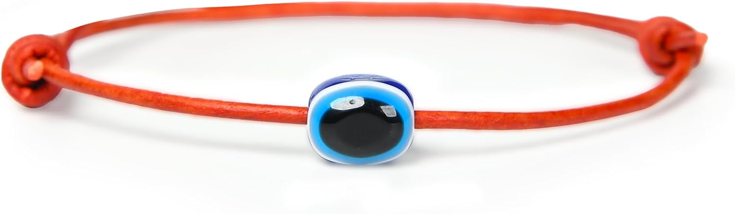 GENIQUE Real/Genuine Leather Bracelet for Men, Adjustable Mens Leather Bracelet, Leather Cord Bracelet