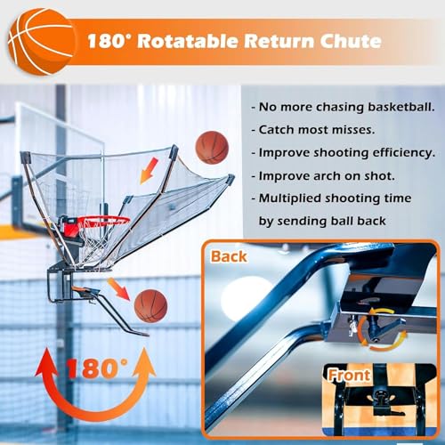 Serveur de ballon de basket-ball suspendu pour progresser vite