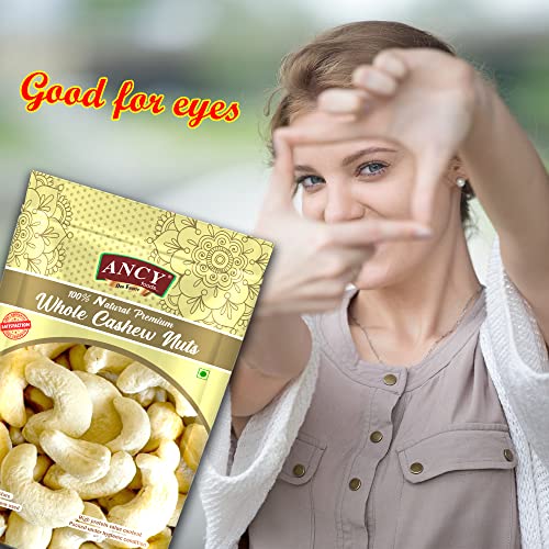 Image of Ancy Kaju (Cashew) 250 Grams for All Ages | High in Protein and Boosts Energy and Build Immunity | Healthy Nutritious Cashew Nut | Delicious Vegan & Crunchy Kaju Nut for Cooking and Raw Eating