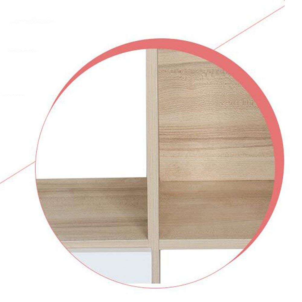 MU Estanterías para el hogar Estanterías 3 Niveles 4 Niveles 5 Niveles Estantería Estante de Almacenamiento Estante de Juguete con Compartimentos, Color Roble, bastidores,4 Niveles