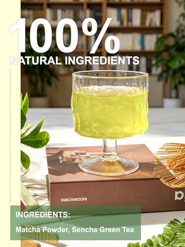 Image of TeeLux Matcha Green Tea Bags, Matcha + Sencha Green Tea Blend, 100 Count