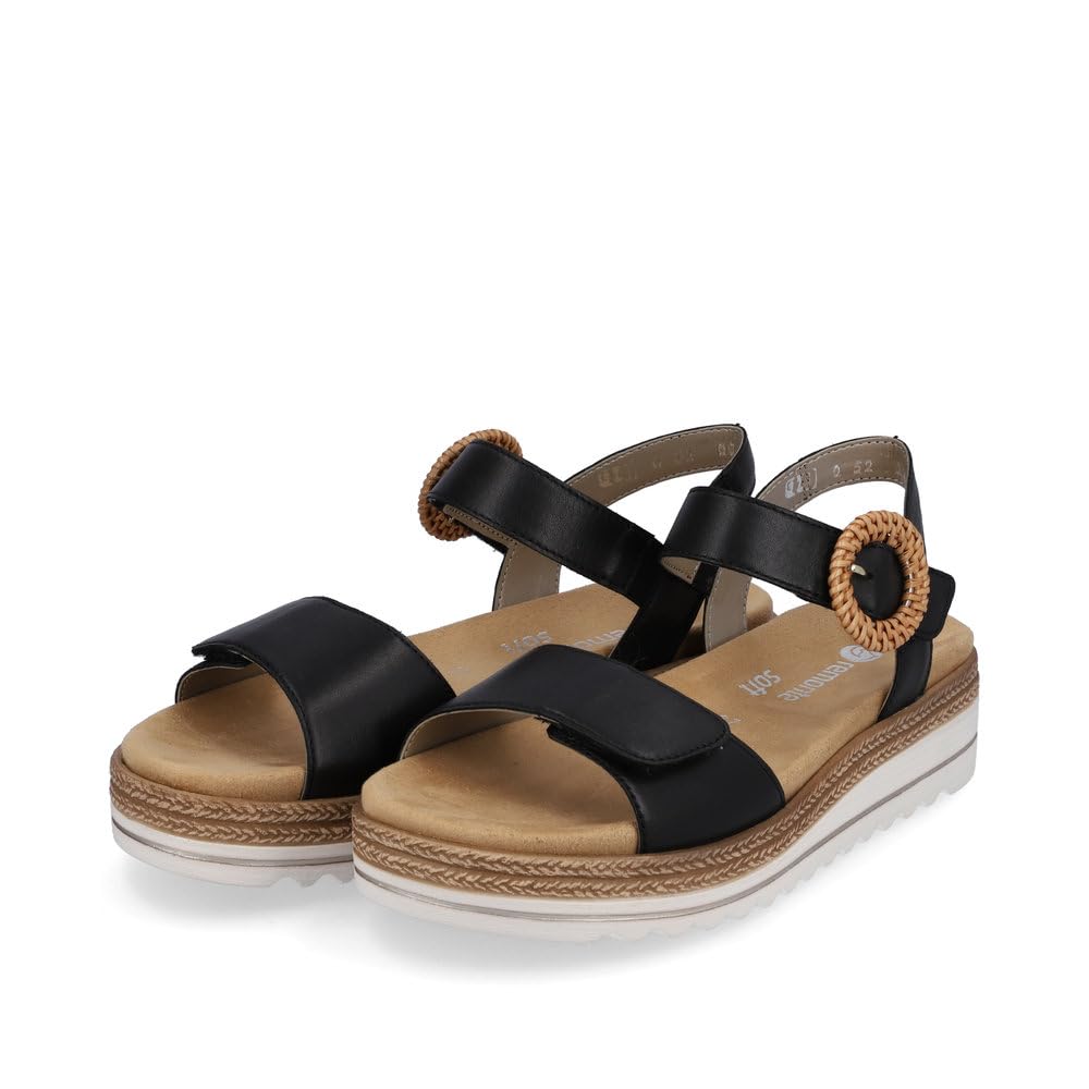 Remonte Damen Riemchensandalen D0Q52, Frauen Sandalen,lose Einlage