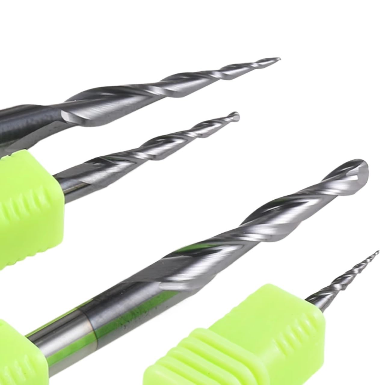 Frez trzpieniowy stożkowy 6 mm HRC55 Frez węglikowy z 2 rowkami do drewna i metalu, 1 szt.(R2.0x30.5xD6x75L)
