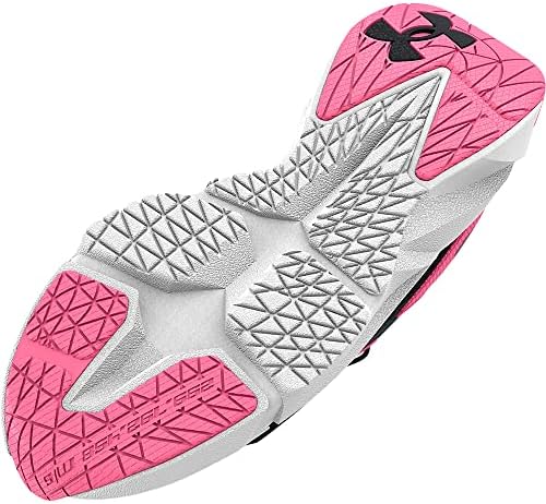 Under Armour Girls Grade School Scramjet 5 Running Shoe, (003) Black/Pink Punk/Metallic Silver, 6 Big Kid | Image 1