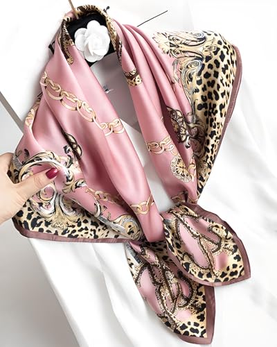 27,5'' Square Scarf for Women for Travel, Gifts & Daily Style Hair Head Neck Scarf Bandana Babushaka3