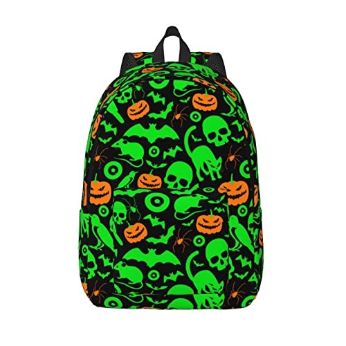 Sac à dos ordinateur pingouin avec compartiment antichoc citrouille Halloween S