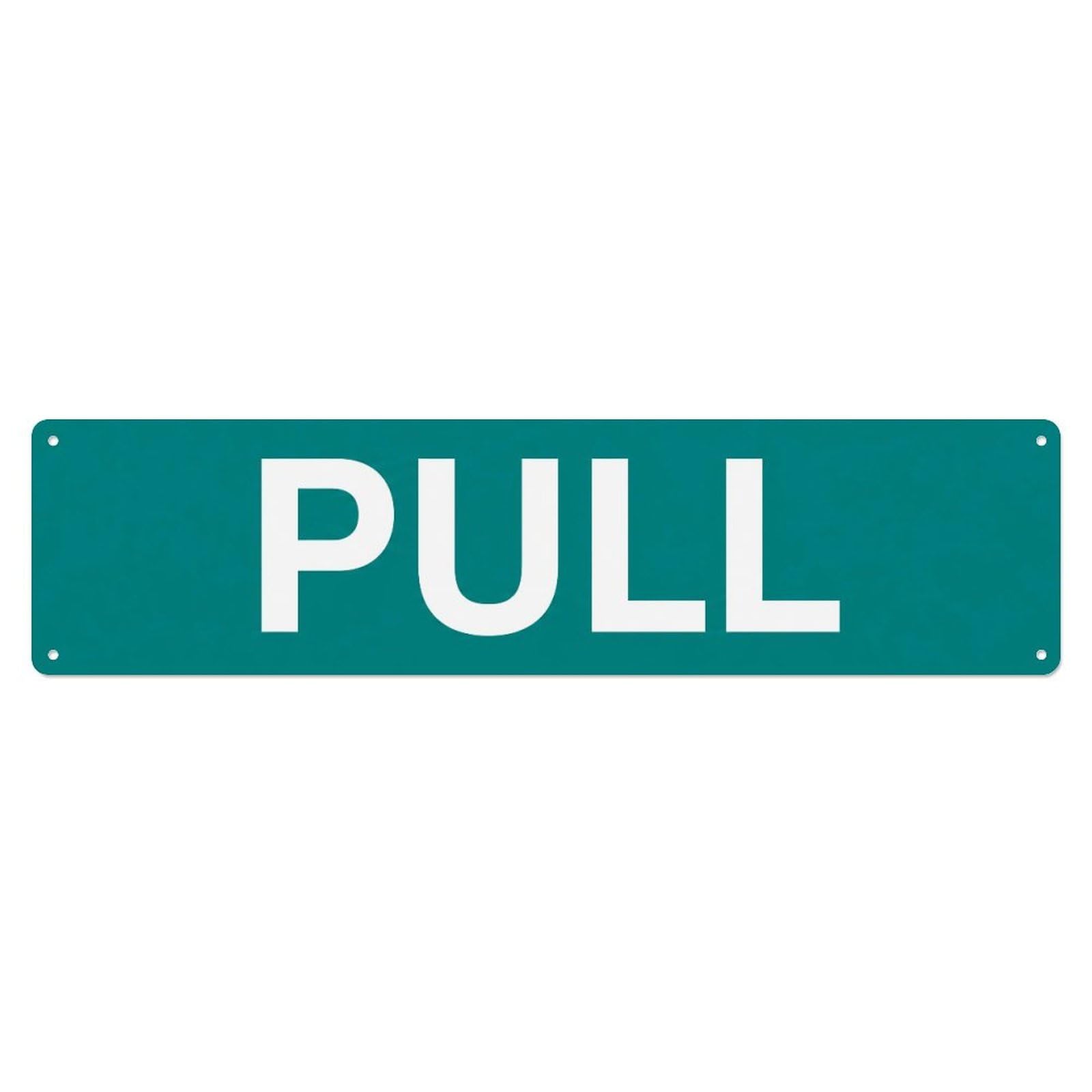 Metal Tin Sign Pull Door Entry Access