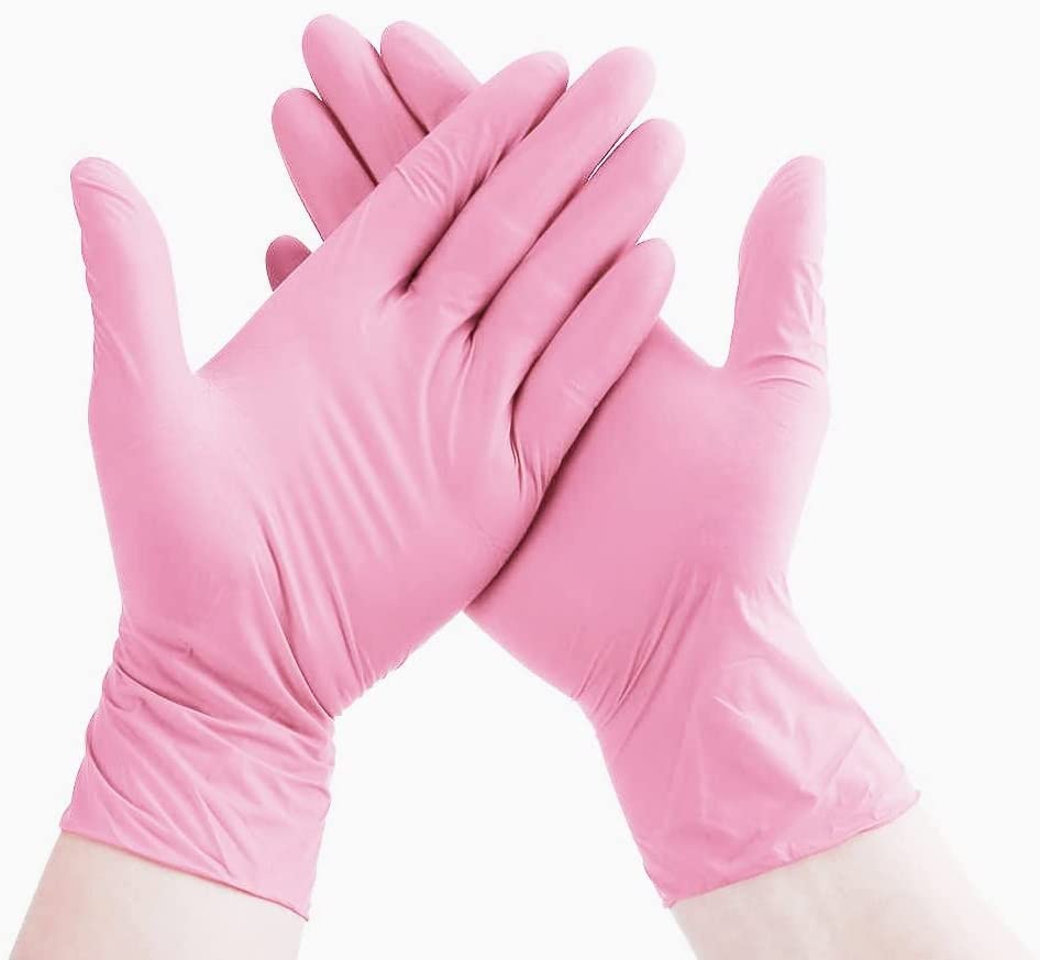 EASYAID Pink Nitrile Gloves, 3-mil, Pink Industrial Gloves Disposable Latex Free, Gloves for Cleaning & Esthetician, Pink Rubber Gloves, Pink Cleaning Gloves, Powder-Free/50 pair/Samll size (B0C695ZGWL) Amazon Price History, Amazon Price Tracker