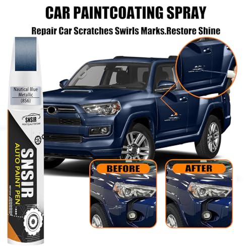 Image of Car Touch up Paint(8S6 Dark /Nautical Blue Metallic) Compatible with Toyota, Car Paint Pen Scratch Repair Two-In-One Touch Up Paint, Premium Car Scratch Remover for Deep Scratches